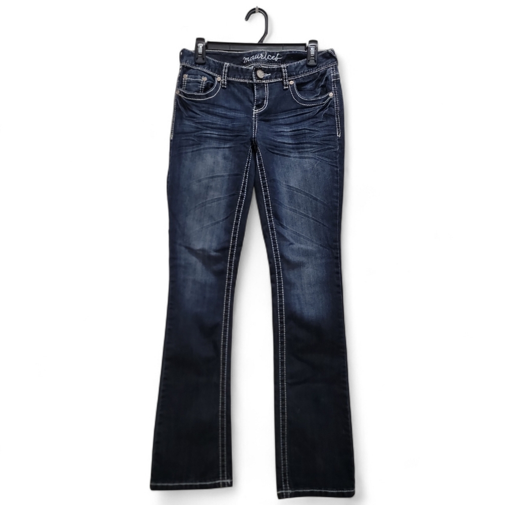 Maurices Women's Dark Blue Strait Jeans Size 1/2 Reg